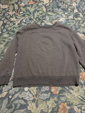 AT&T Crewneck Sweater in Charcoal Gray